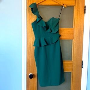 Bardot NWT evergreen camelia dress
